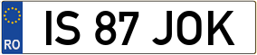 Truck License Plate